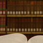 Image of open book in a library with a graphic saying "Helpful Tips". 