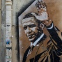 Painting of Barack Obama on Montmarte Wall. 
