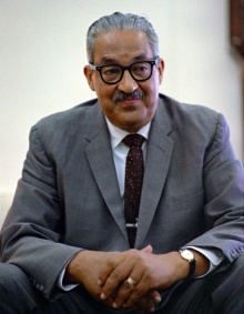 Portrait of Thurgood Marshall. 