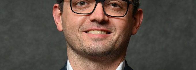 Professional portrait of Davit Sukhiashvil. 
