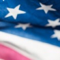 American flag. 