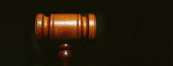 photo of a gavel. 
