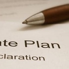 document with text Estate Planning typed on it. 