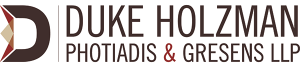 logo for Duke Holzman Photiadis & Gresens LLP. 