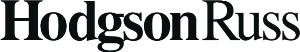Black text logo that reads “Hodgson Russ” in a serif font on a white background. 