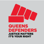 Queens Defenders logo. 