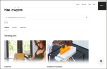 screenshot of LawTrades.com website. 