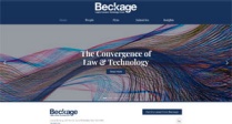 screenshot of the Beckage.com website. 