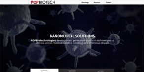Screenshot of the POP Biotechnologies website. 