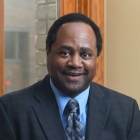 man smiling. 