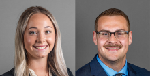 Zoom image: Cassidy Jensen ’26 &amp; Skyler Rehbein ’27 Winners of the law school's 2024 Representation in Mediation Competition. 
