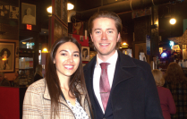 Zoom image: Alyson R. Tufillaro &rsquo;23 and Eric J. Herrmann &rsquo;24. 