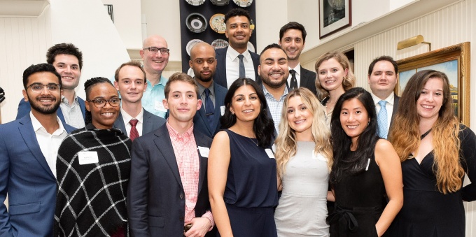 Group photo of the 2019 NYC Program in Finance & Law students. 