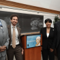 Former Buffalo Police Commissioner H. McCarthy Gipson, Associate Professor Anthony O'Rourke, Hon. E. Jeannette Ogden '83, and Dr. Eli Silverman. 