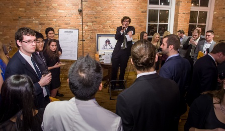 Bradley Loliger ‘13 served as the auctioneer for the evening. 