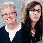 Clinical Professor Suzanne E. Tomkins &rsquo;92 and Dr. Catherine Cerulli &rsquo;92. 