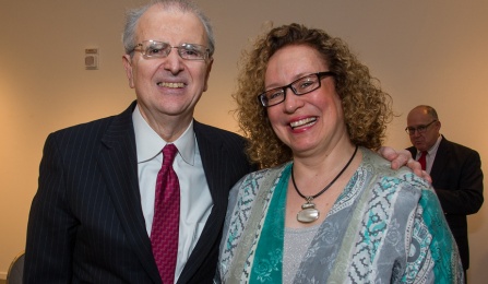 Chief Judge Jonathan Lippman and Prof. Kim Connolly. 