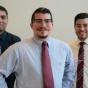 Competition winners Kevin Carter, Jonathan Smyth &lsquo;15, Michael Bisogno. 