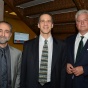 Professor Guyora Binder, Dean James Gardner, and Daniel Oliverio '82. 