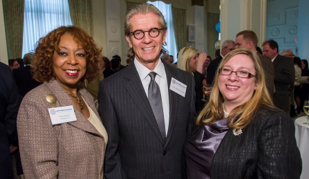 Bernadette Gargano (left) with Hon. Rose H. Sconiers '73, Hon. William M. Skretny. 