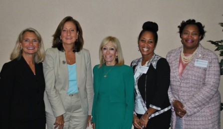 Hon. Donna M. Siwek '87, Hon. Tracey A. Bannister ’84, Hon. Penny M. Wolfgang, Hon. Lenora B. Foote-Beavers ’97, Hon. Shirley Troutman Not pictured: Michael P. Daumen ’74. 