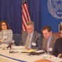 Professor Susan Carle (American University), Dean Michael Hunter Schwartz (University of Arkansas), Dean Kevin R. Johnson (UC Davis), Professor James Wooten (UB). 