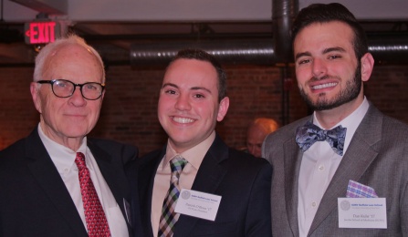 William H. Gardner ’59, Patrick O'Brien '17 and Dan Kuhr. 