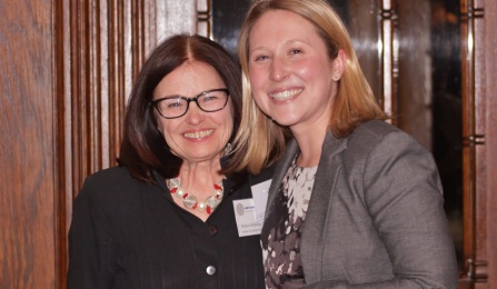 Barbara Schifeling '84 and Bridget Steele '16. 