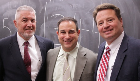 Gary J. Muldoon '76, Marty Tankleff, and Jon P. Getz '92. 