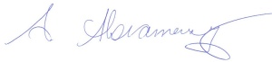 Dean's signature. 