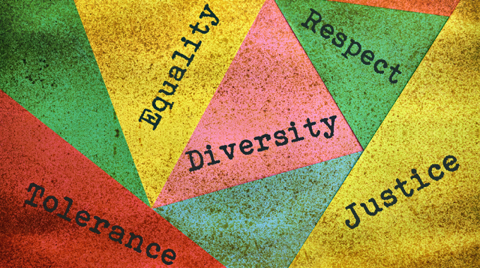 screenshot of decorative diversity flag. 