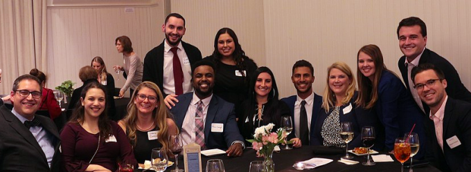 Students at the 2019 Buffalo Public Interest Law Program’s Auction and Anniversary Celebration. 