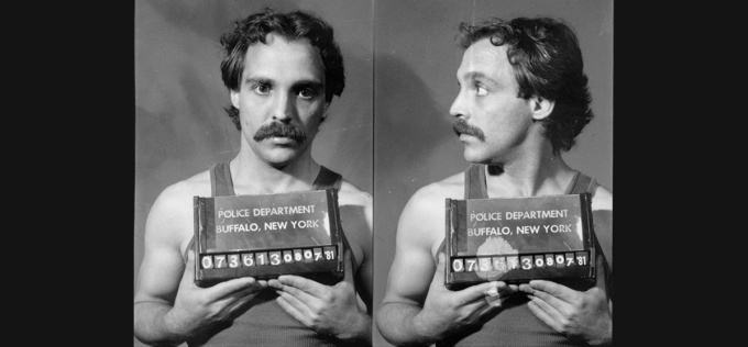 Bob Uplinger’s mugshots, taken on August 7th of 1981. Image courtesy of the Dr. Madeline Davis LGBTQ Archive of Western New York, Archives & Special Collections Department, E. H. Butler Library, SUNY Buffalo State. 
