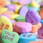photo of valentines day candy. 