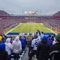 Fans cheer on the Buffalo Bills in Highmark Stadium. 