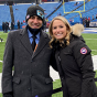 Marissa Egloff with Samir Suleiman, director of player negotiations for the Carolina Panthers. 