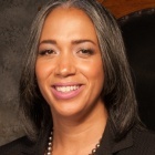 woman, smiling. 