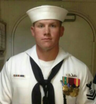 Jonathan Whyte '25 wearing navy uniform. 