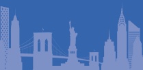 illustration of NYC skyline with text that reads You're invited to Network New York! 