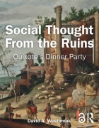 Illustrated cover for the book Social Thought from the Ruins, Quixote's Dinner Party. 