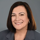Woman, smiling. 