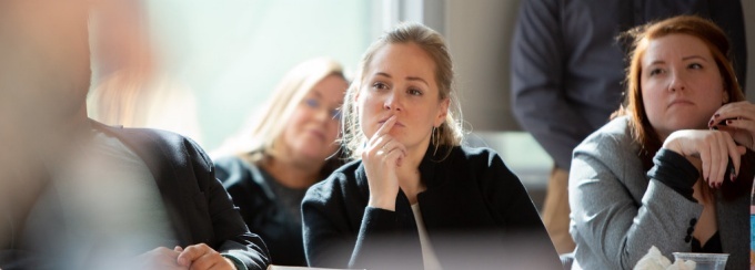 student in a classroom. 