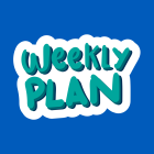Image that says weekly plan. 
