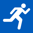 Person running icon. 